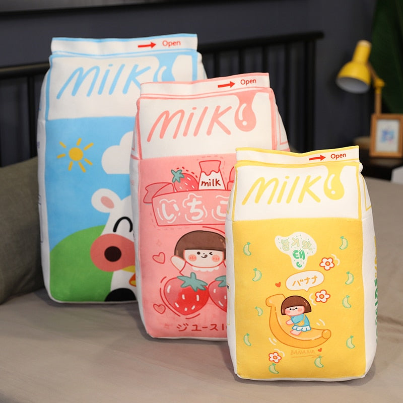 kawaii milk plushie