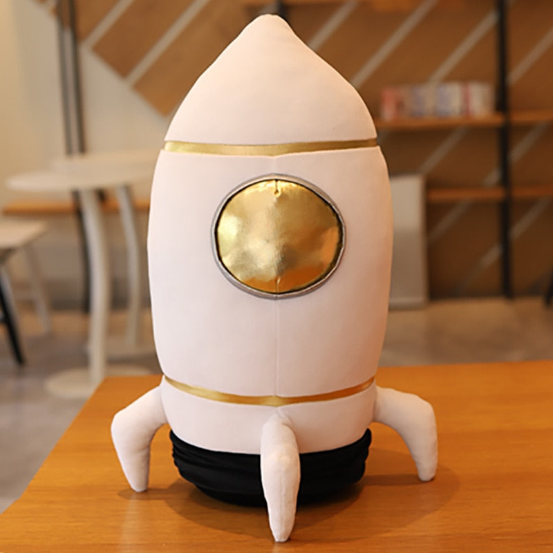 Astronaut and Spaceship Plush - 60cm(23.6"), White Rocket Plush