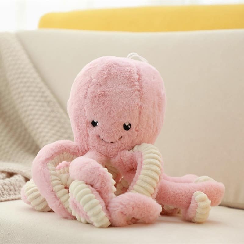 Cute Octopus Plush Toy Purple 18CM 7