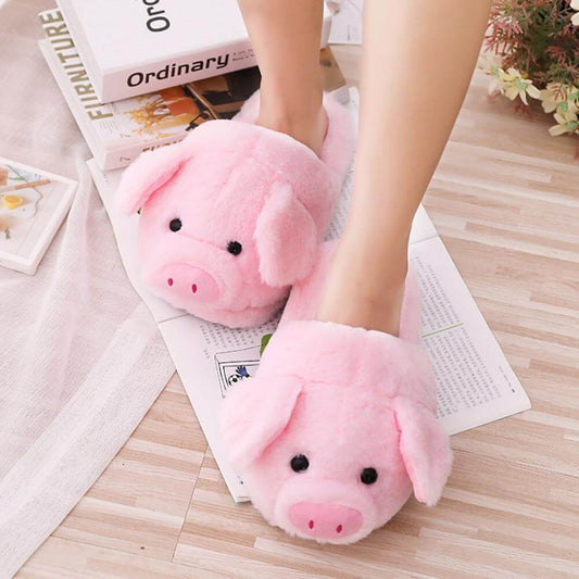 Cute Pig Plush Slippers Cute Pig Plush Slippers