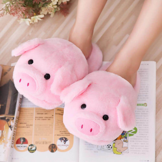 Cute Pig Plush Slippers Cute Pig Plush Slippers