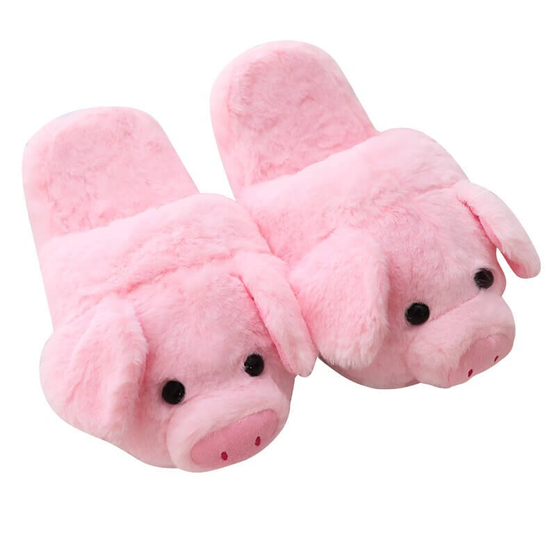 Cute Pig Plush Slippers