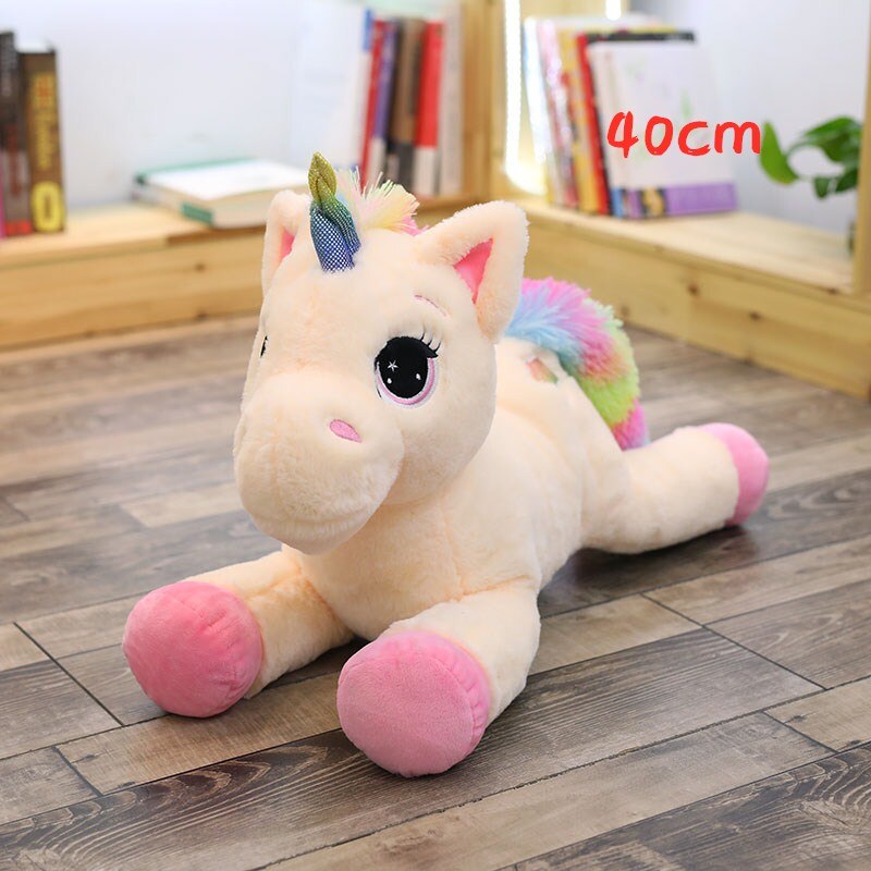 Giant Unicorn Plush - 40cm Pink