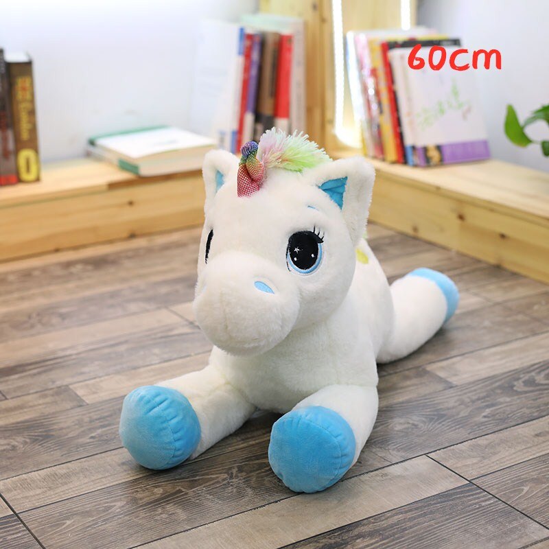 Giant Unicorn Plush - 60cm blue