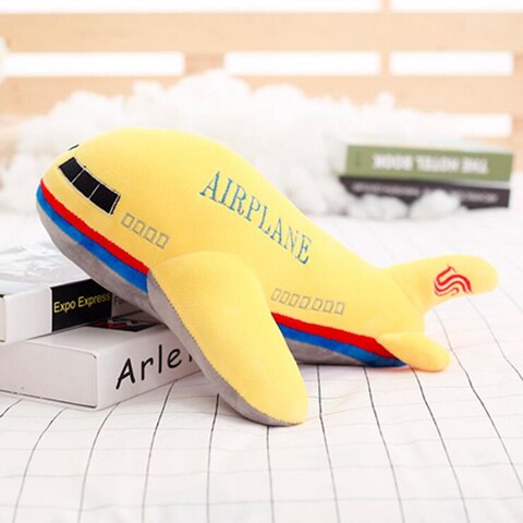 Kawaii Airplane Plush - 60cm(23.6"), Yellow