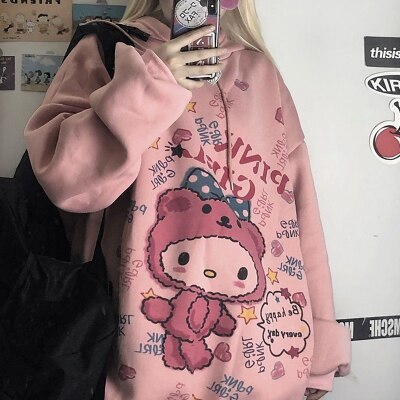 Kawaii Anime Winter Women Hoodie - A1, XXL