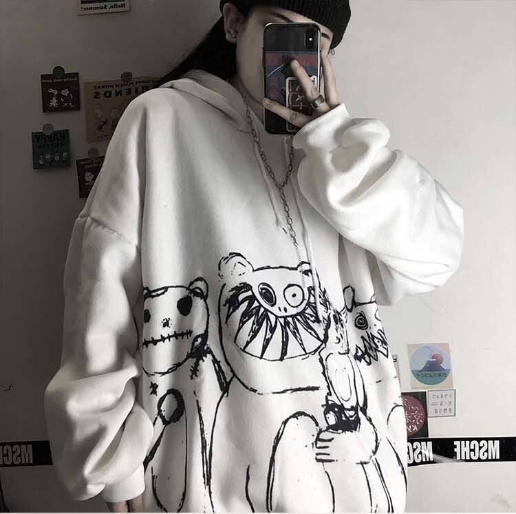 Kawaii Anime Winter Women Hoodie - A12, M