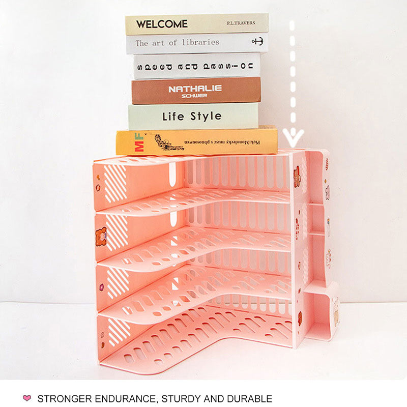 Kawaii File Tray Desk Organizer