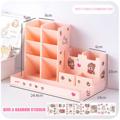 Kawaii File Tray Desk Organizer - Pink Organizer