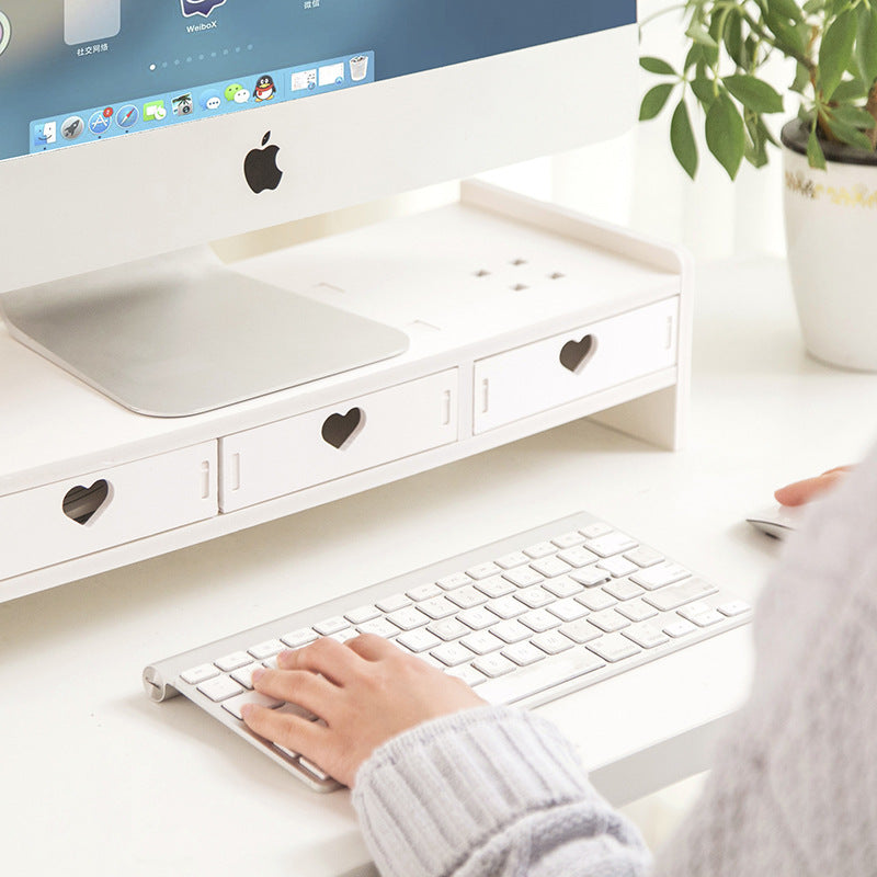 Kawaii Heart Design Desk Storage Rack Storage