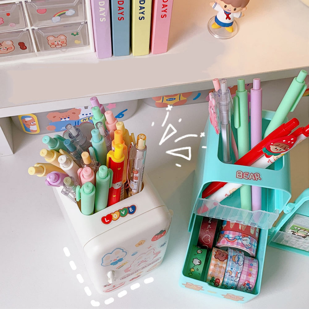 Kawaii Refrigerator Design Desktop Organizer