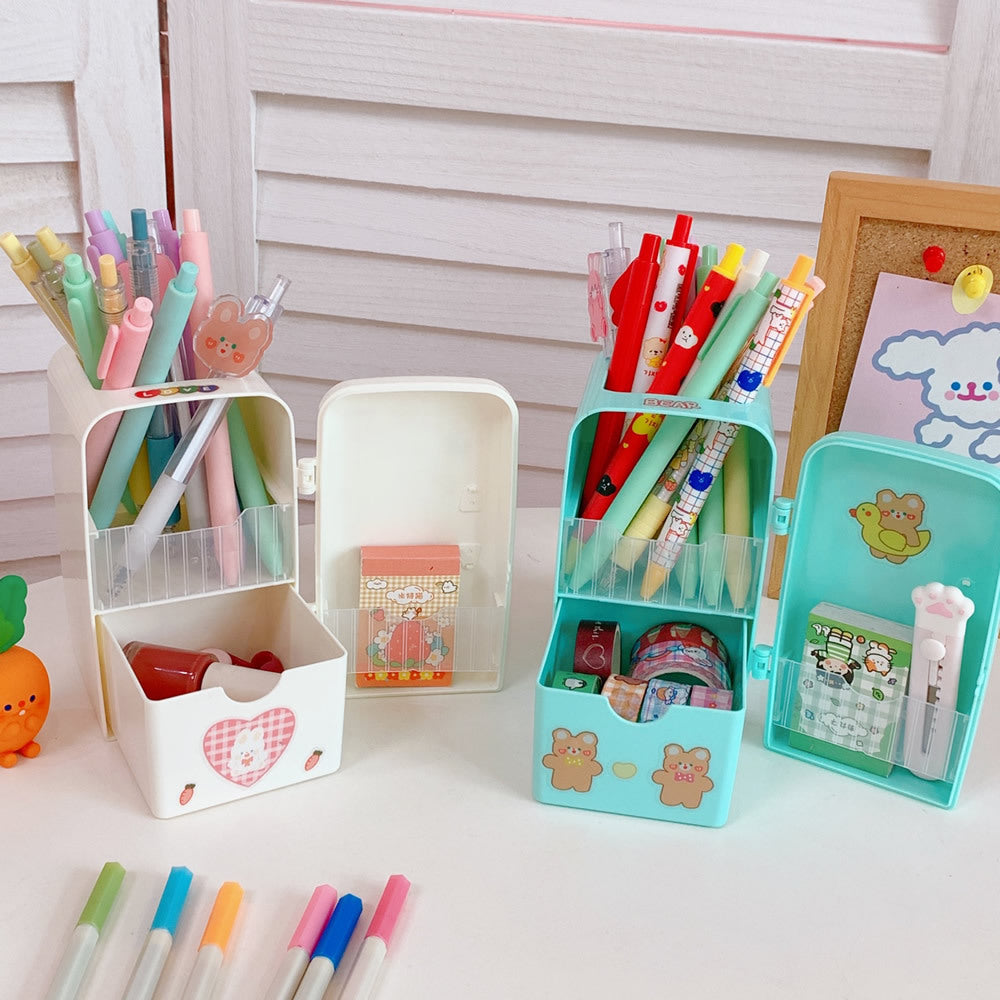 Kawaii Refrigerator Design Desktop Organizer