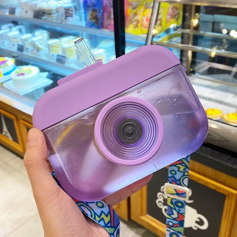 Kawaii Water Bottle Camera - Purple