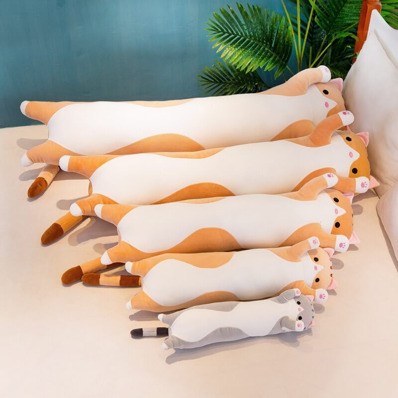 Long Cartoon Cat Plush