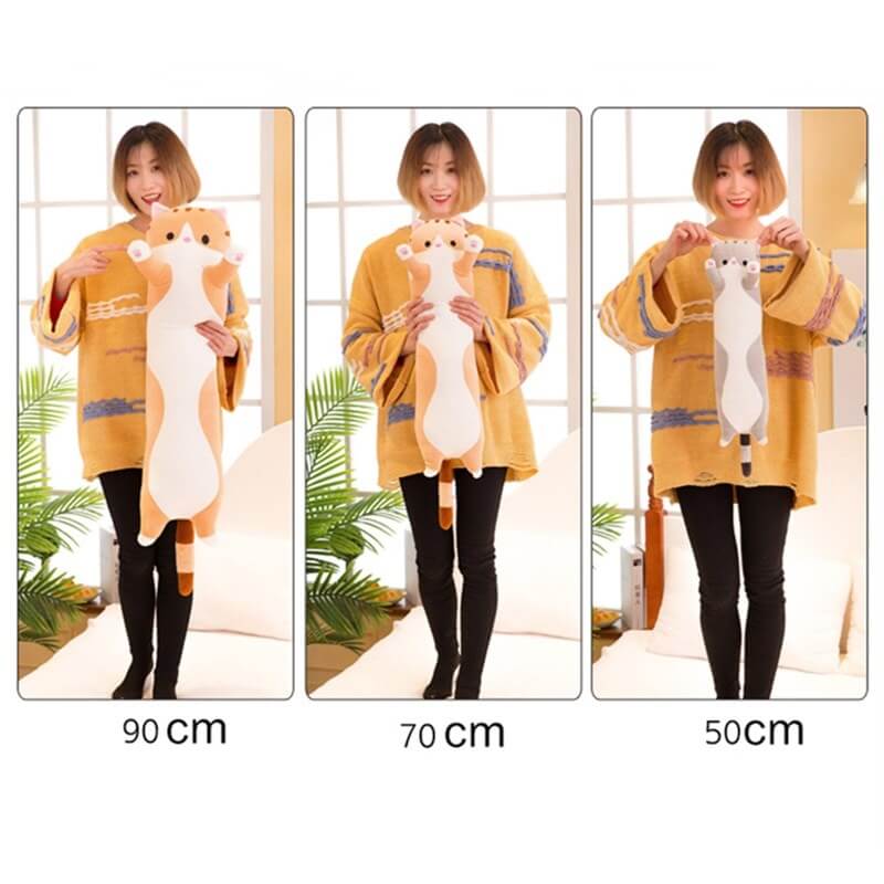 Long Cartoon Cat Plush