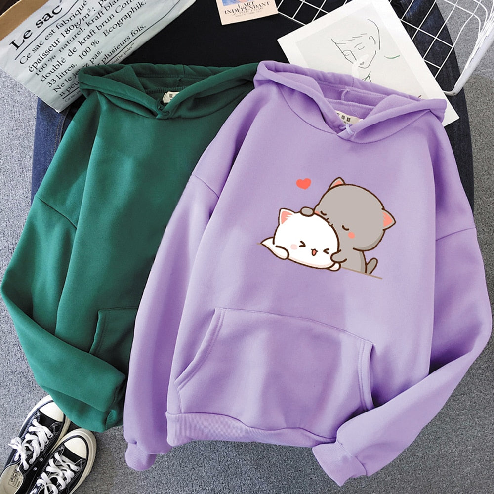 Mochi Mochi Peach Cat Hoodie