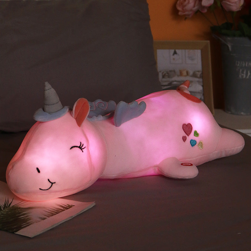 Unicorn Light Up - 130cm(51.1"), glowing pink