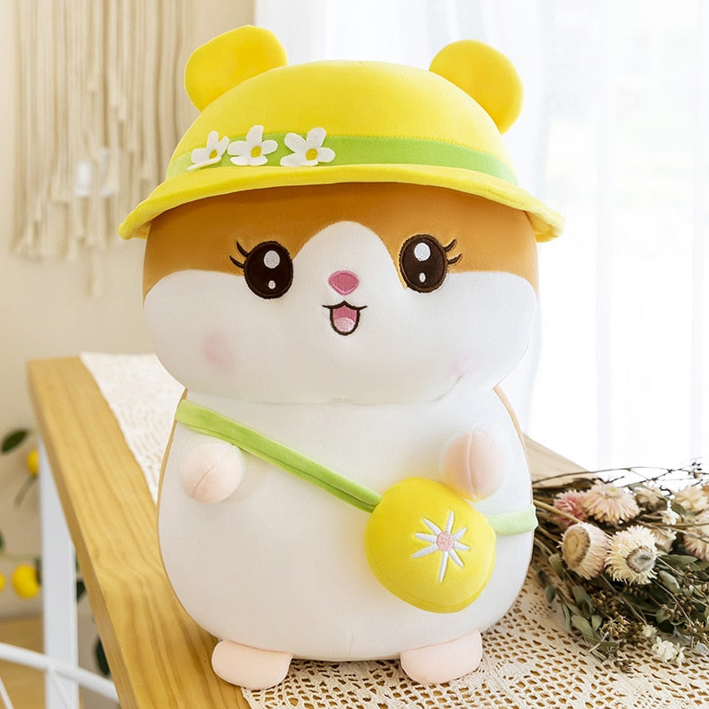 yellow Kawaii Hamster Stuffed Animal