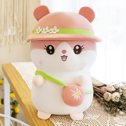 Pink Kawaii Hamster Stuffed Animal