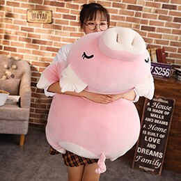Cuddly Pig Plush - about 75cm doll, pink eyes closed