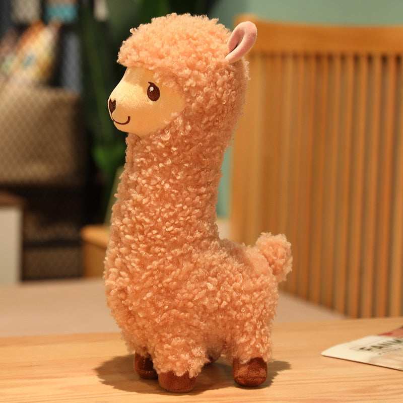 Cute Alpaca Plush Toy - 53CM, Brown doll