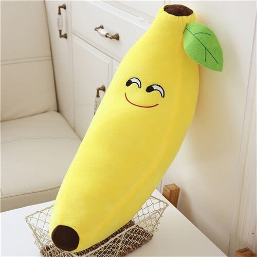 Banana Plushie: Emoji Banana Stuffed Kawaii Plush Toy • Cute