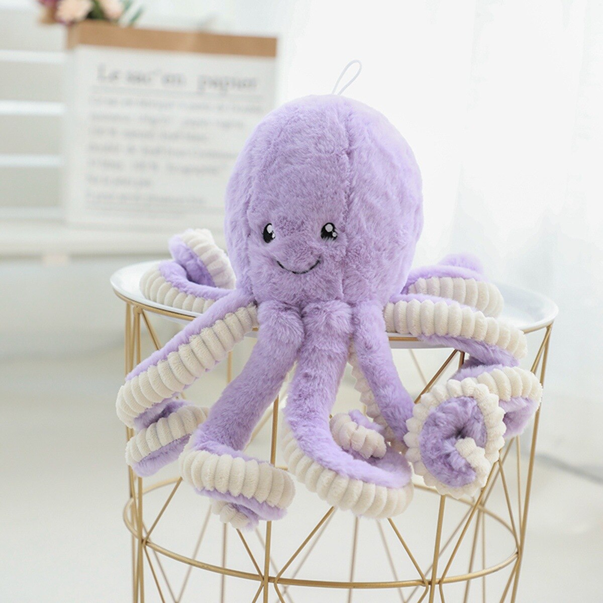 Cute Octopus Plush Toy - 60cm, Purple
