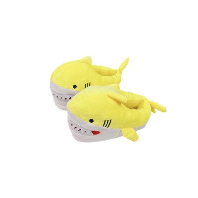 Cute Shark Slippers - WD38 Yellow, 10.5