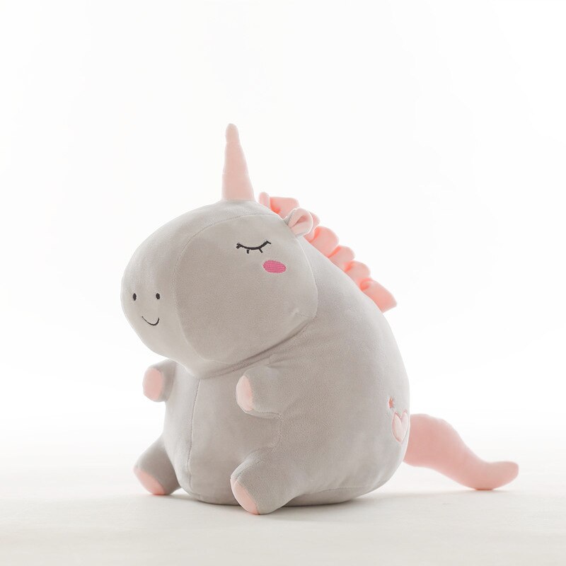 Cute Unicorn Plush Toy - 30cm, Gray