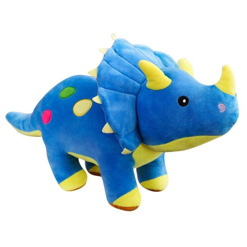 Giant Triceratops Dinosaur Plush - 120 cm, Blue