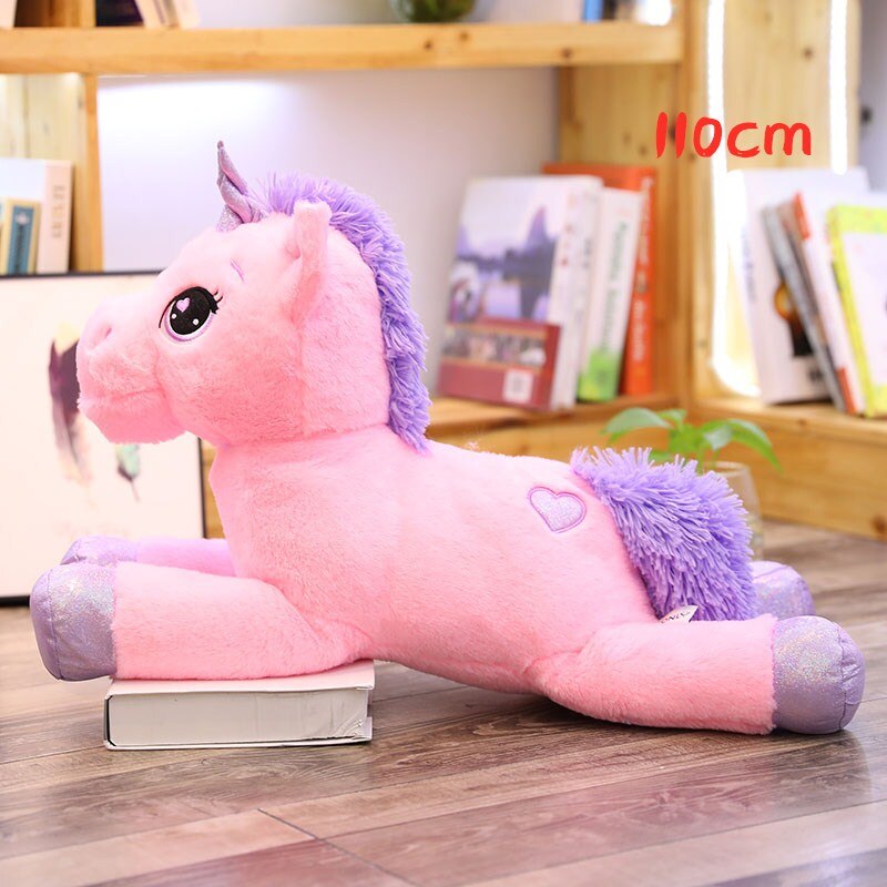 Giant Unicorn Plush - 110cm pink