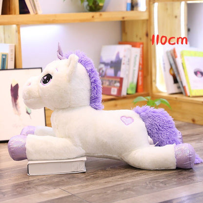 Giant Unicorn Plush - 110cm white