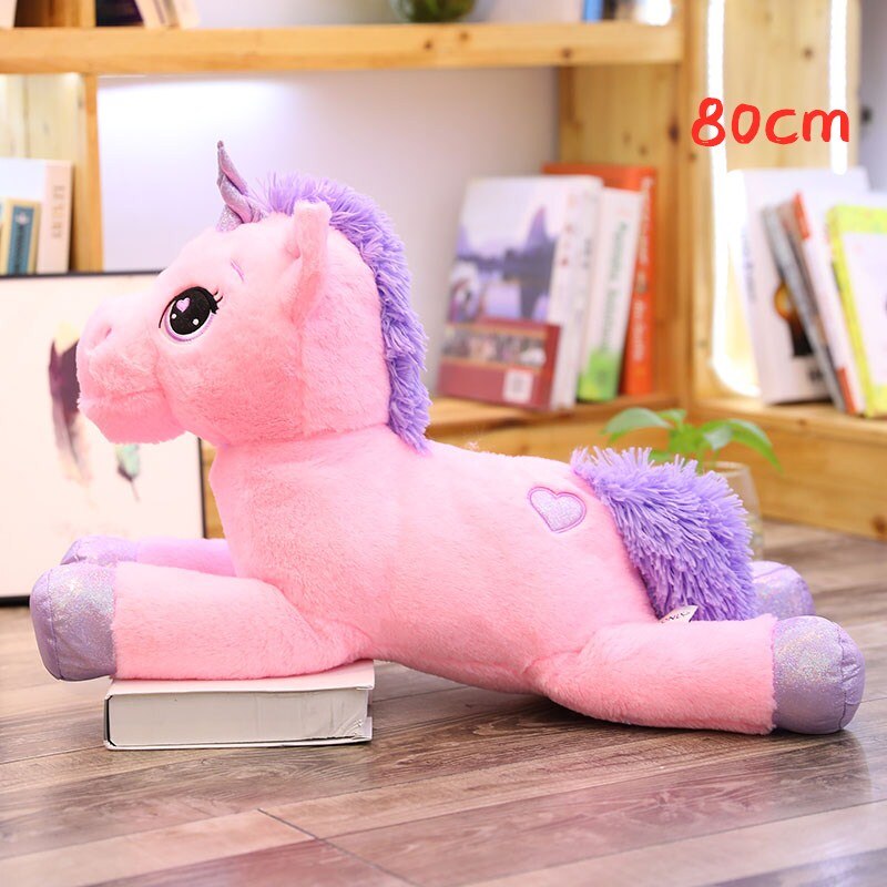 Giant Unicorn Plush - 80cm pink
