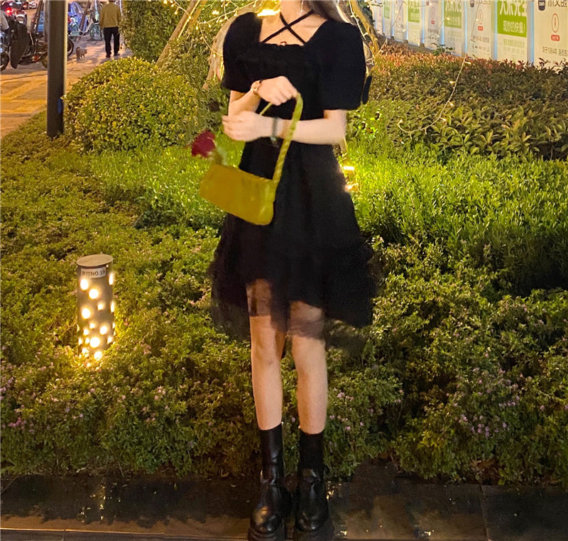 Gothic Lolita Dress - Short Sleeve, One Size