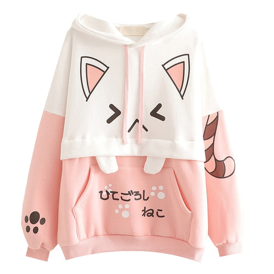 Unleash your cute side with Harajuku Kawaii cat hoodies - purrfect for fashion-forward women. Order now!