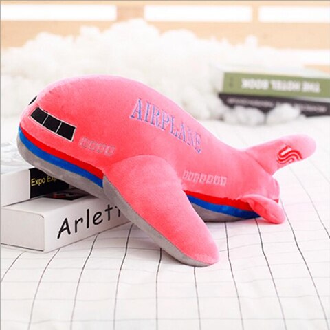 Kawaii Airplane Plush - 60cm(23.6"), Red