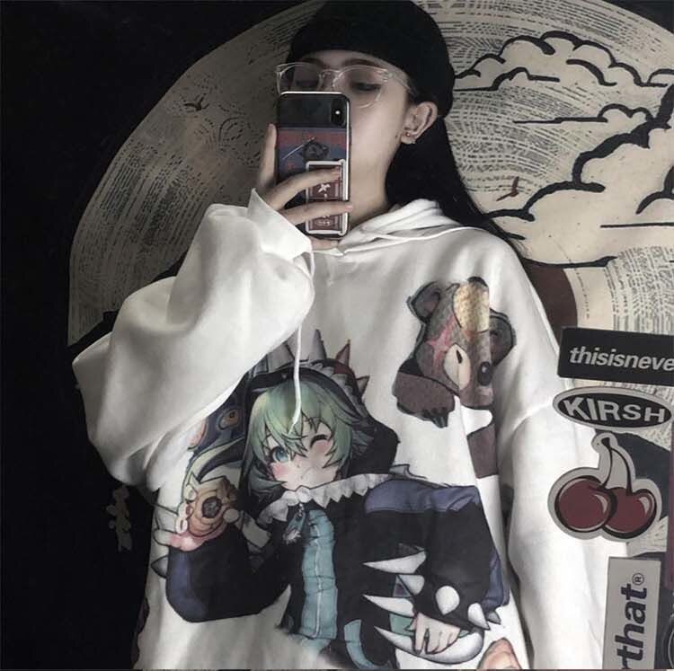 Anime best sale cute hoodie