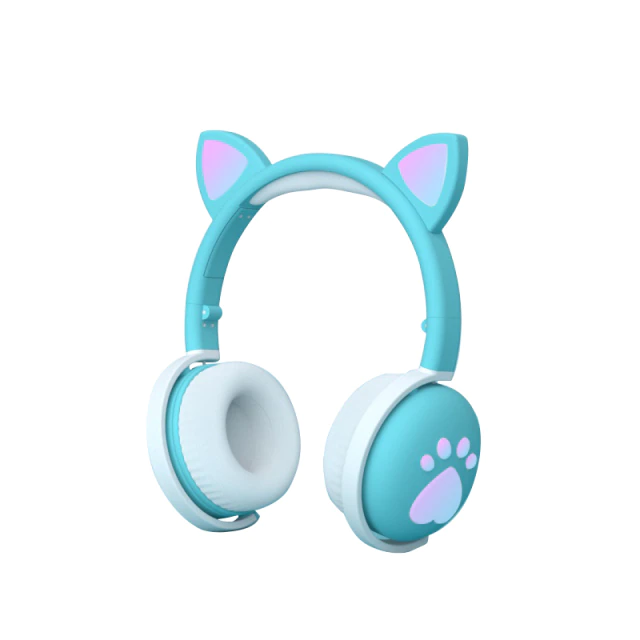 Kawaii Cat Ears and Paw Glowing Headphones