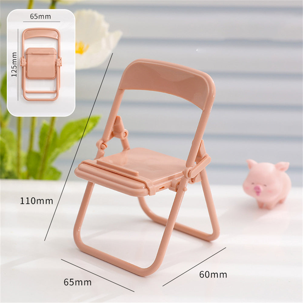 Kawaii Chair Desktop Display Stand Phone Holder - Pink