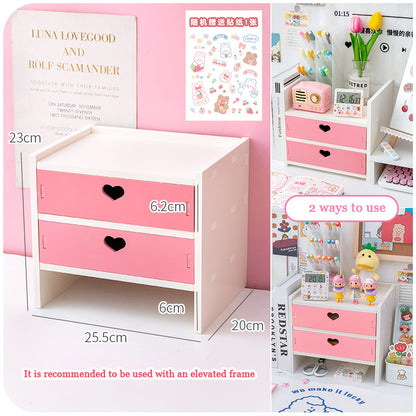 Kawaii Kids Storage Box Desktop Organizer – My Heart Teddy