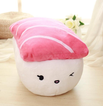 Kawaii Japanese Sushi Plush Pillow (40cm) - Pink
