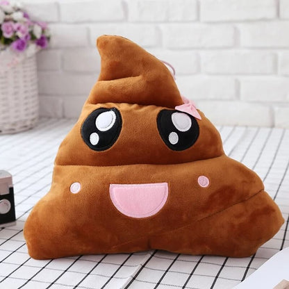 Happy Poop stuffed pillow