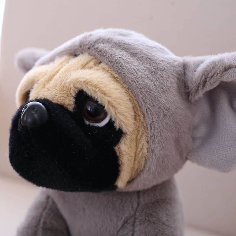 Pug stuffed 2025 toy blue magic