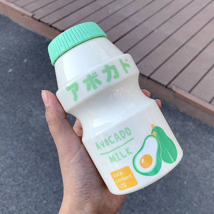 Yakult Yogurt Style! Fruity Milk Drink Bottle - Avocado - B