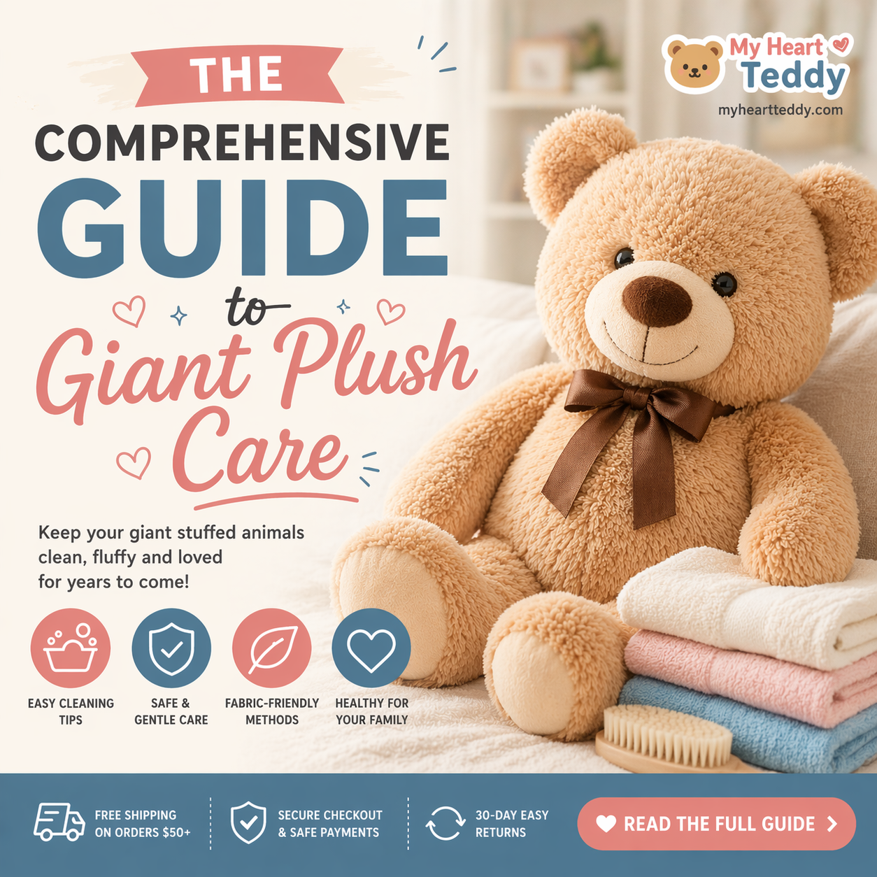 Guide on how to clean giant stuffed animals