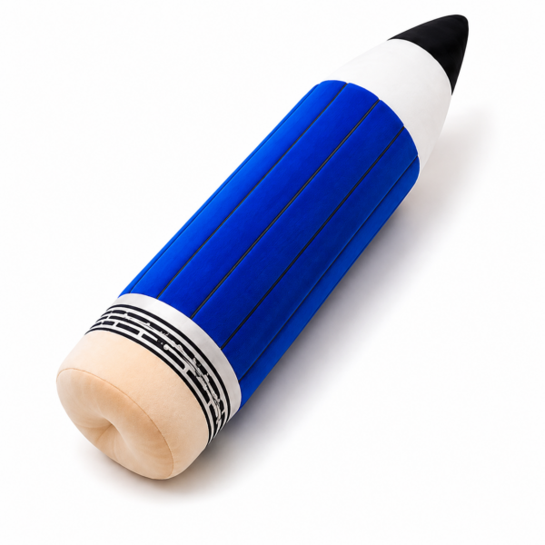 blue pencil plush angled product shot