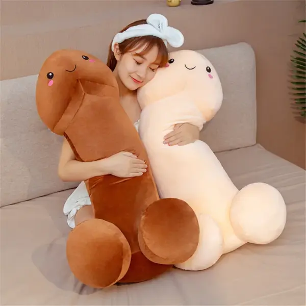 woman-hugging-two-penis-plush