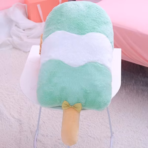 green ice cream plush