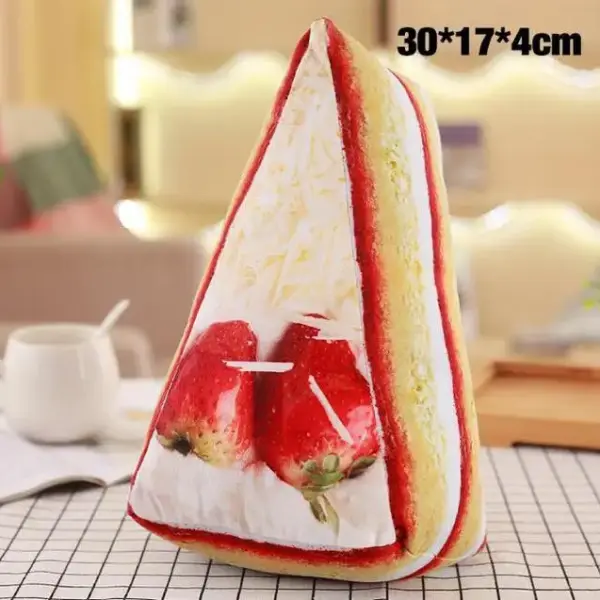 Kawaii Food Plush Strawberry Cake