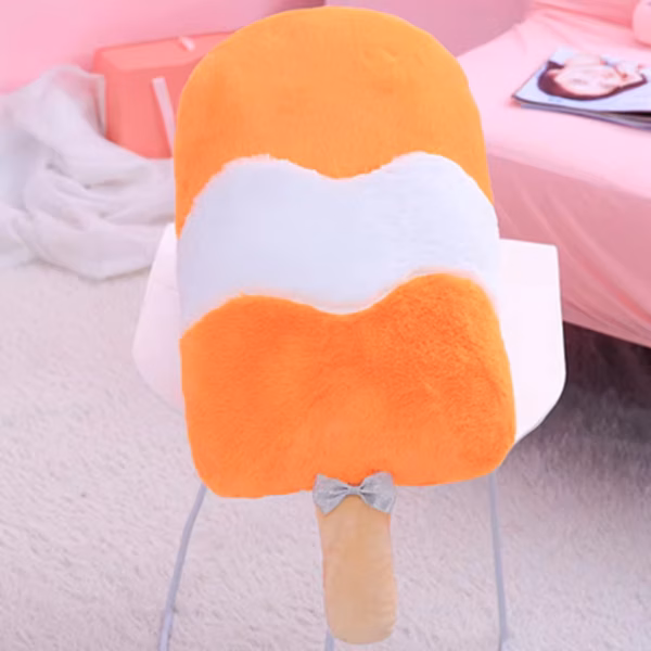 orange ice cream plush